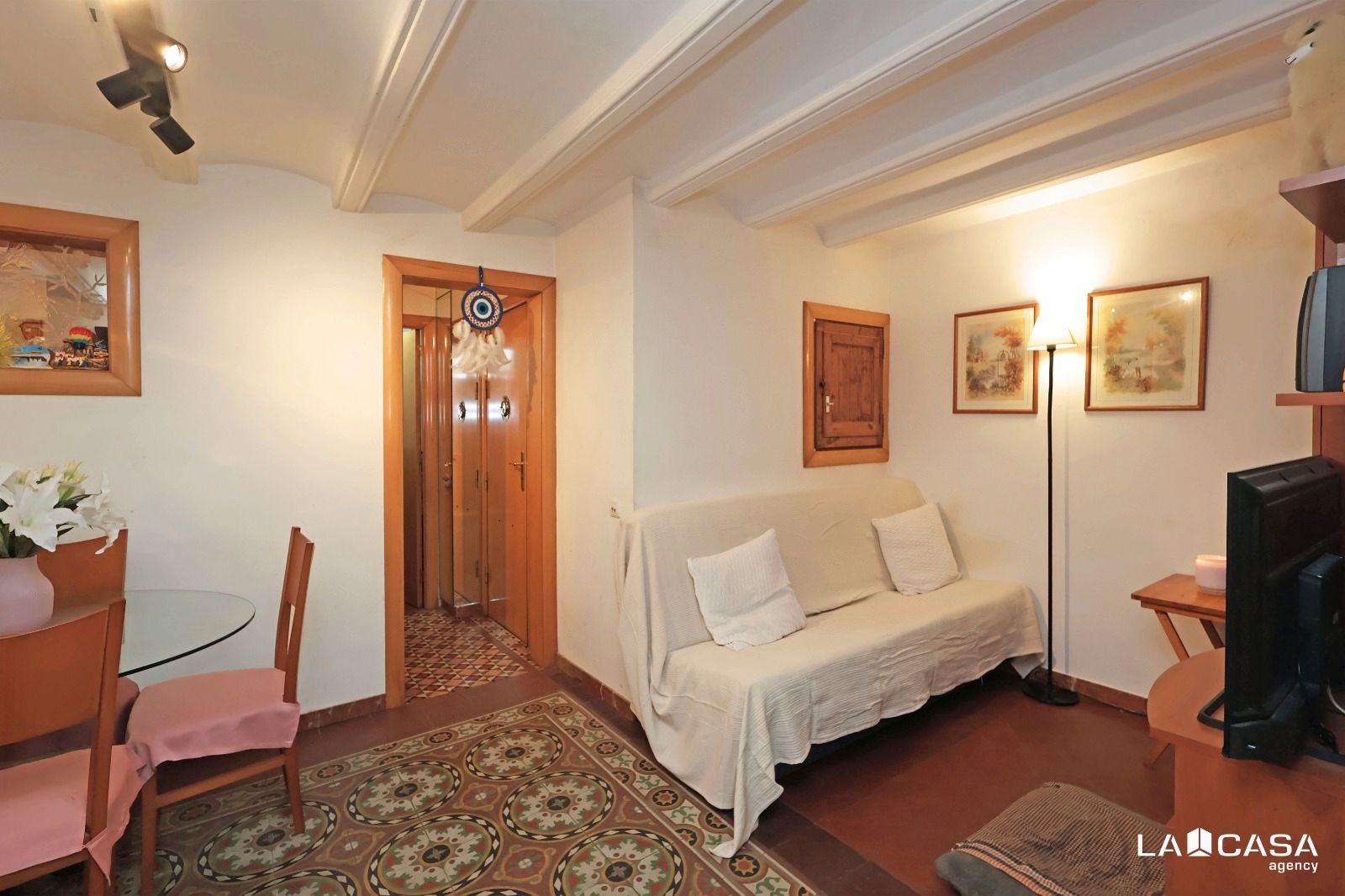 Living room of Flat for sale in  Barcelona Capital