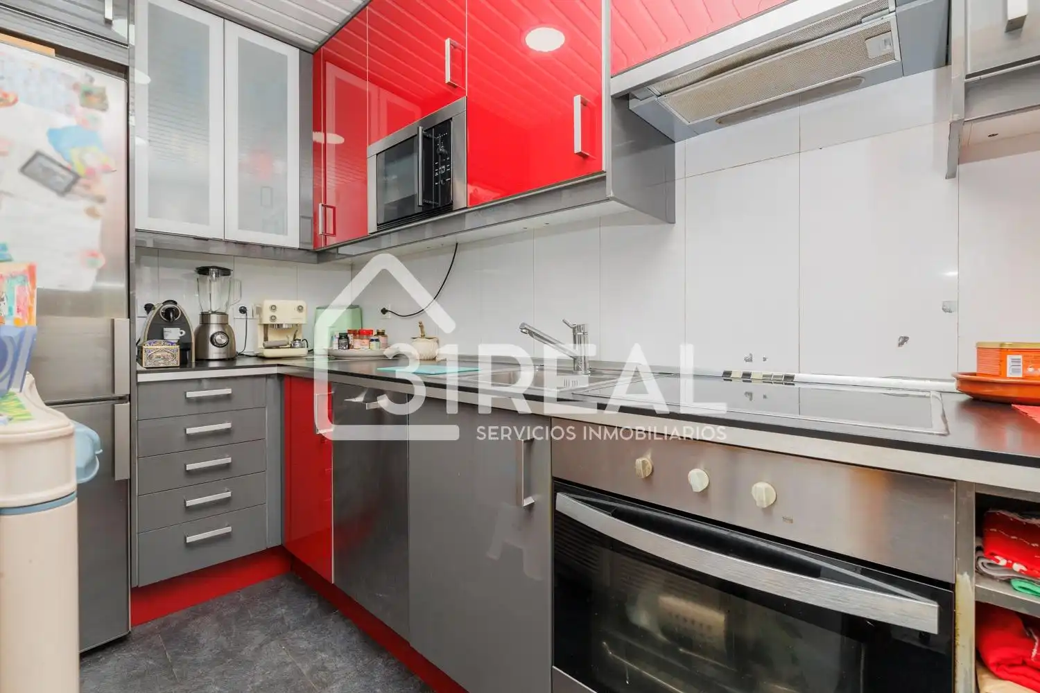 Kitchen of Flat for sale in Madrid  with Air Conditioner, Heating and Terrace
