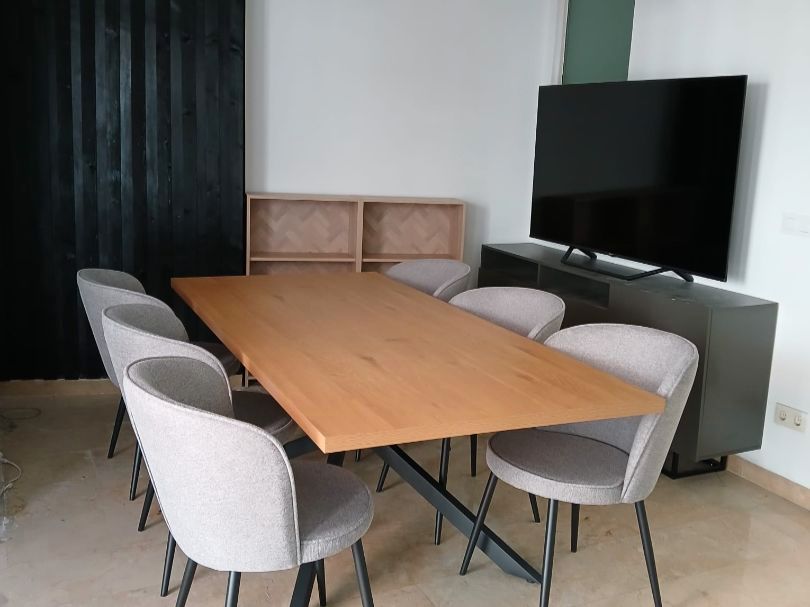 Dining room of Office to rent in Alcoy / Alcoi  with Air Conditioner, Heating and Furnished