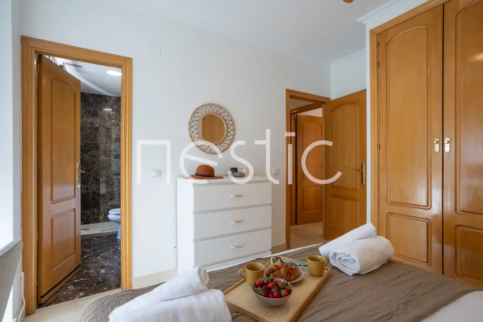 Habitación de Apartamento de alquiler en Madrid con Aire acondicionado, Calefacción y Terraza