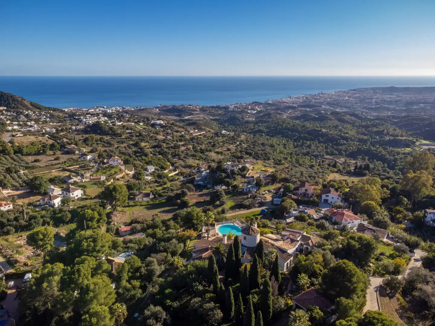 Vista exterior de Casa o xalet en venda en Mijas amb Terrassa
