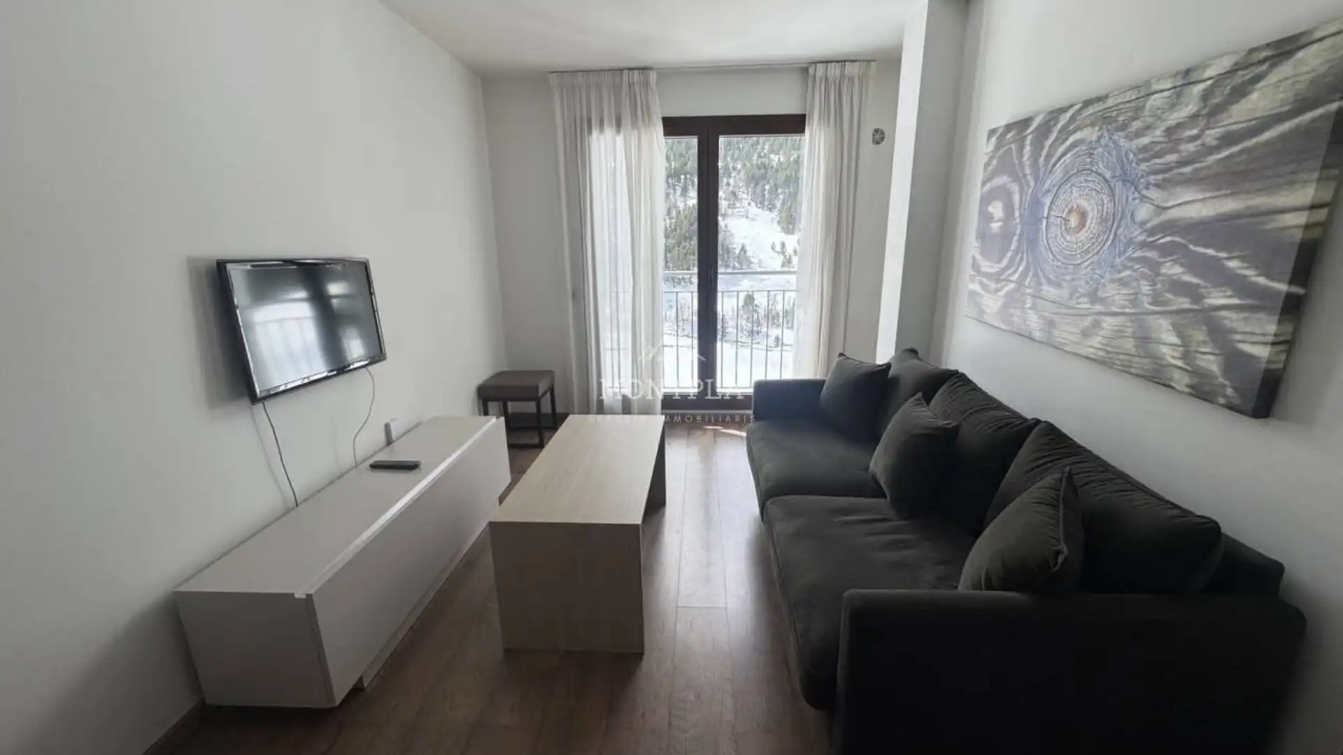 Sala de estar de Piso de alquiler en Canillo con Calefacción, Trastero y Amueblado