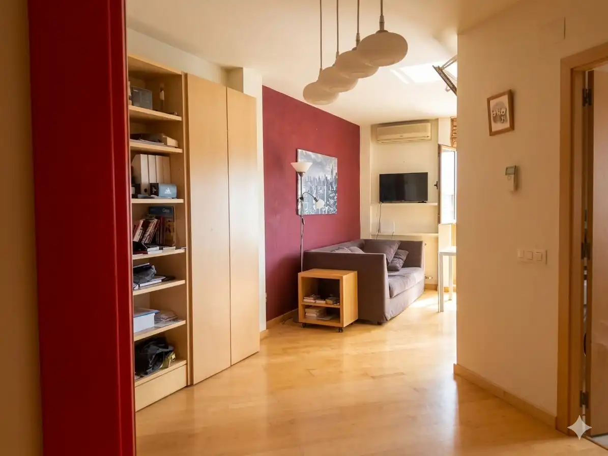 Sala d'estar de Àtic en venda en Vilafranca del Penedès amb Aire condicionat, Calefacció i Traster