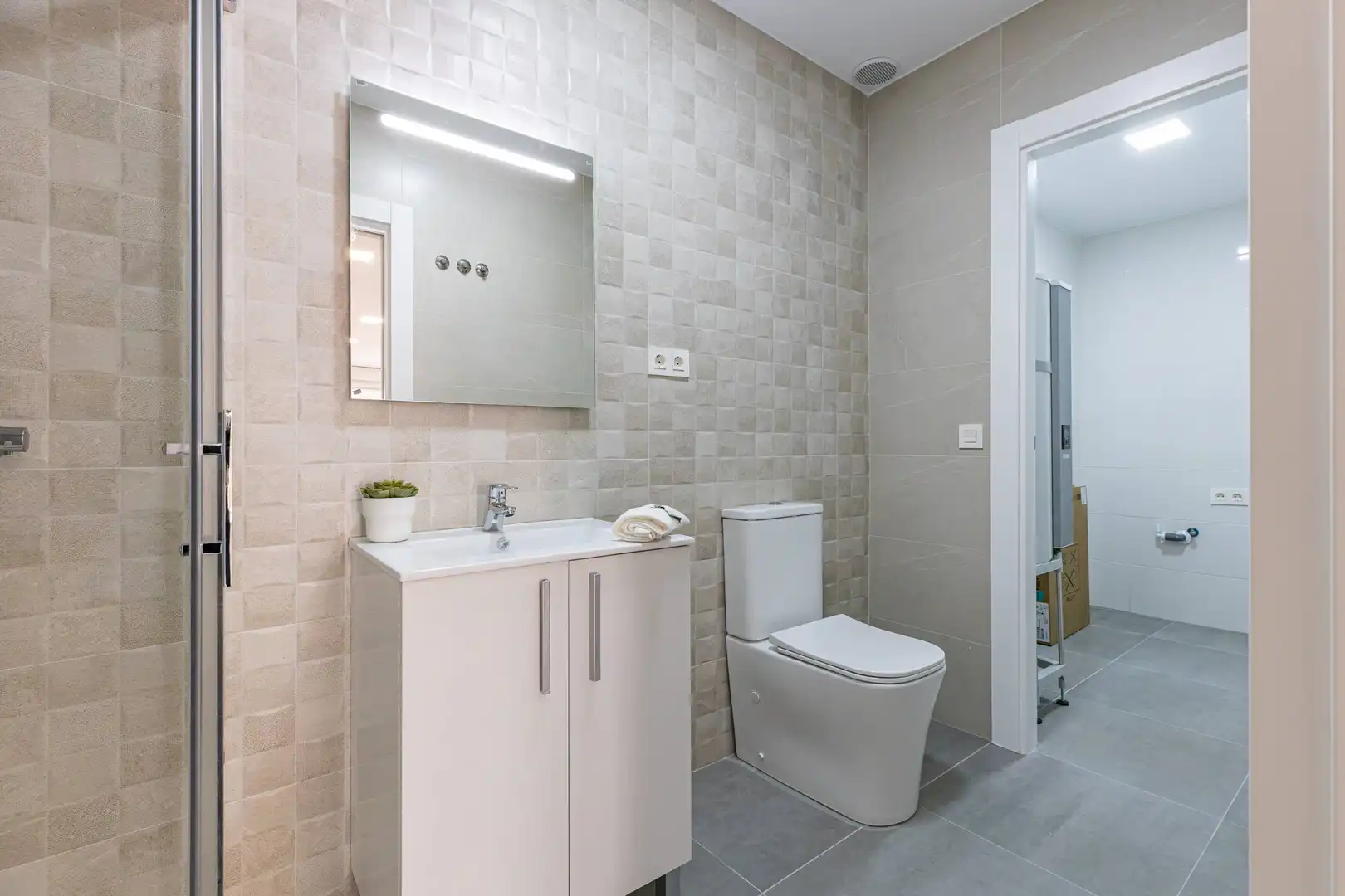 Badezimmer von Wohnung zum Verkauf in Murcia mit Klimaanlage