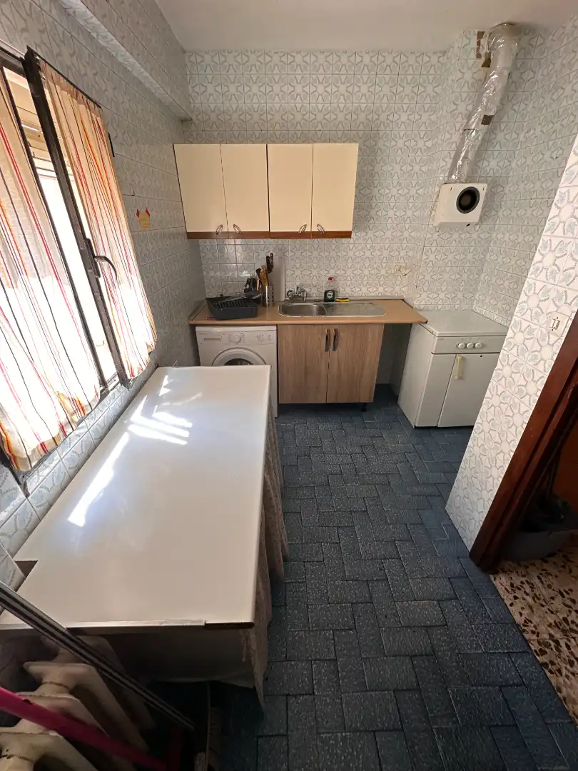 Kitchen of Flat for sale in Cuenca  with Heating, Terrace and Furnished