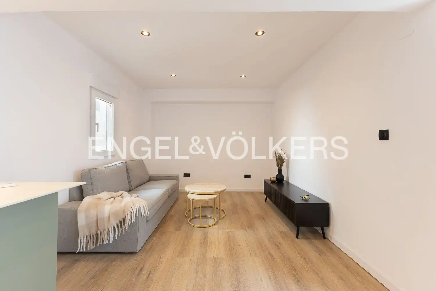 Wohnzimmer von Wohnung zur Miete in Valencia mit Klimaanlage, Heizung und Möbliert