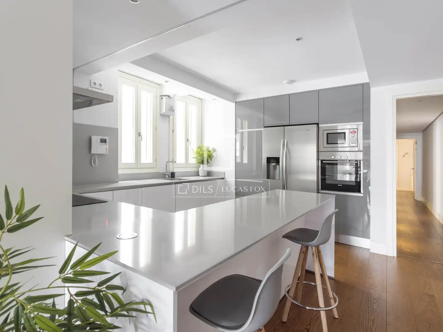 Küche von Wohnung zur Miete in Madrid mit Klimaanlage, Heizung und Parkett