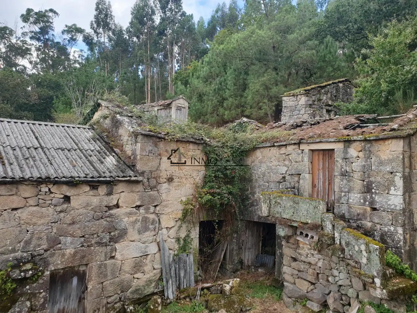 Vista exterior de Casa o chalet en venta en Campo Lameiro con Jardín privado