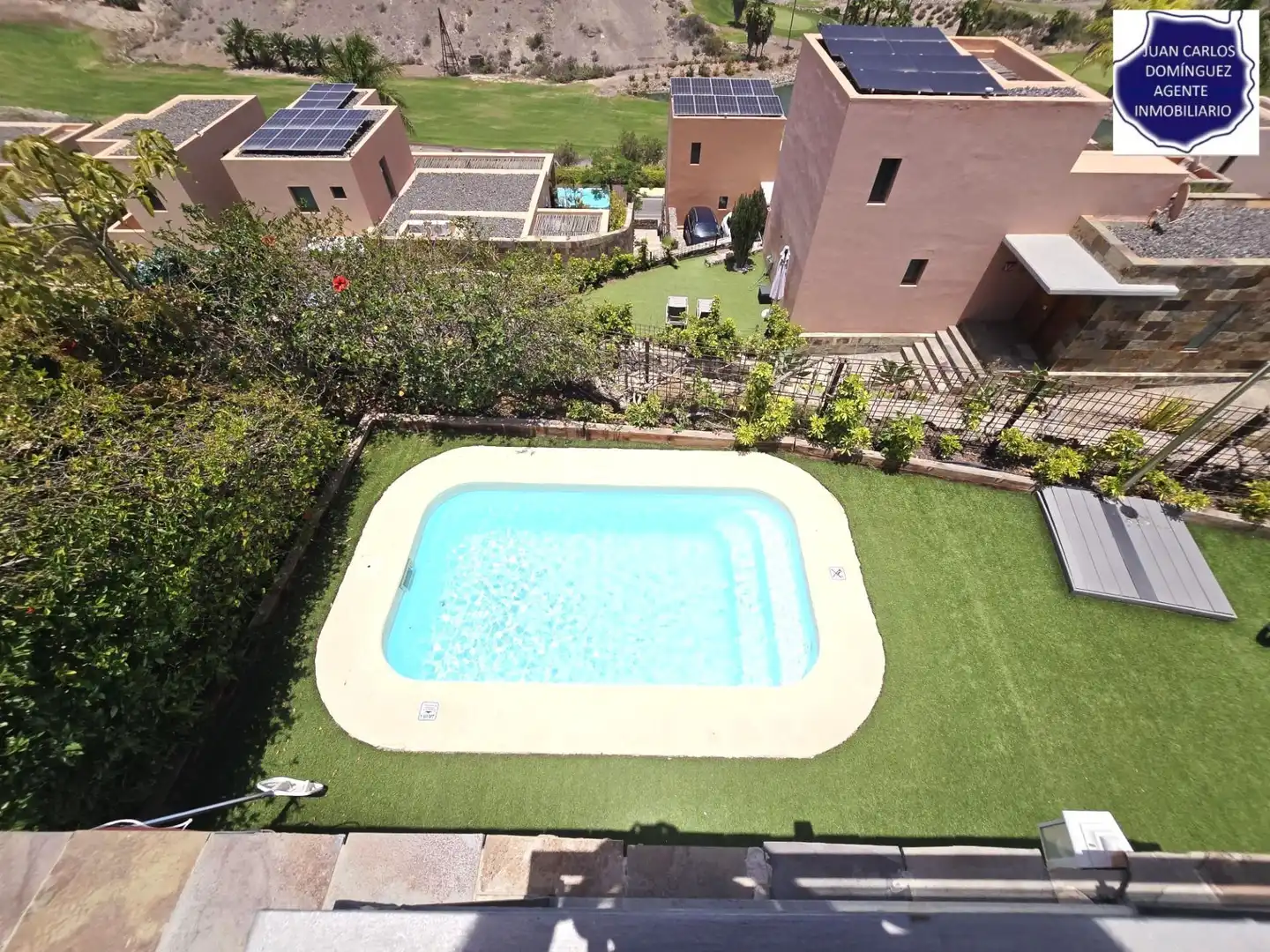 Schwimmbecken von Haus oder Chalet zum Verkauf in San Bartolomé de Tirajana mit Klimaanlage, Privatgarten und Terrasse