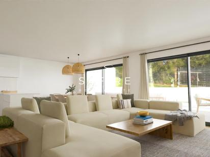 Living room of House or chalet for sale in Girona Capital  with Air Conditioner, Terrace and Swimming Pool