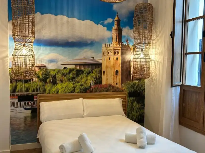 Schlafzimmer von Maisonette zum Verkauf in  Sevilla Capital mit Klimaanlage und Terrasse