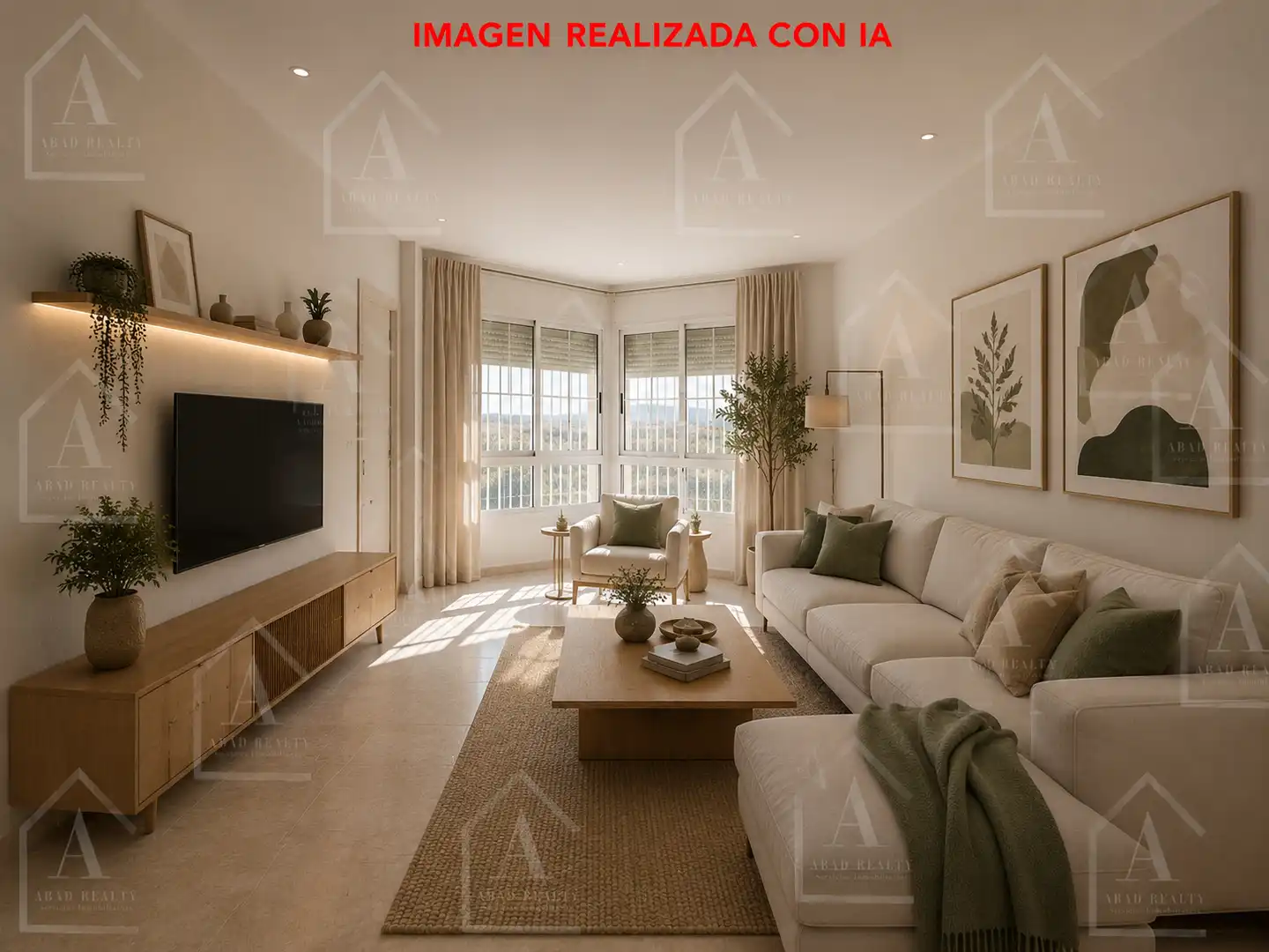 Sala d'estar de Casa adosada en venda en Roquetas de Mar amb Terrassa i Piscina comunitària