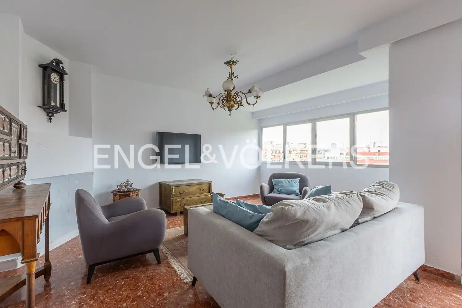 Sala de estar de Piso en venta en Valencia con Aire acondicionado, Calefacción y Balcón