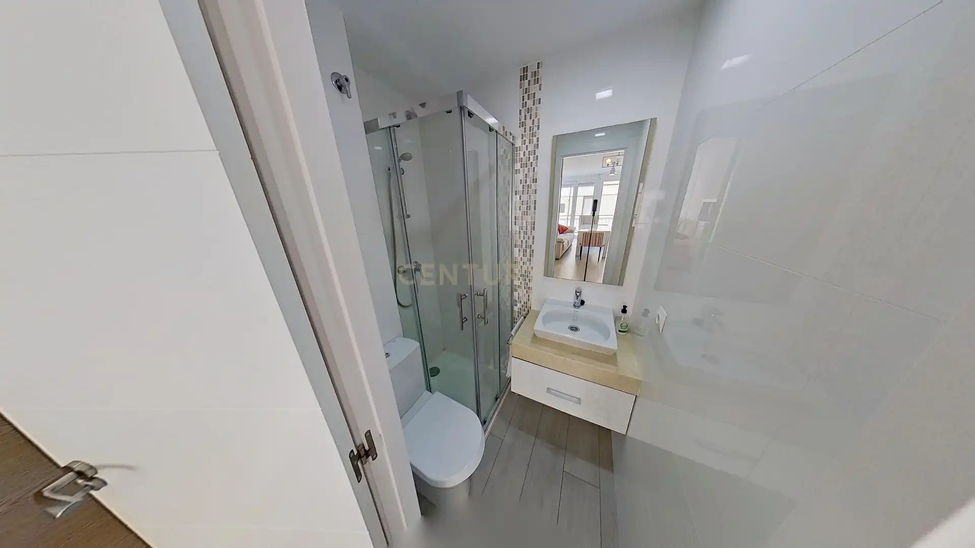 Baño de Apartamento de alquiler en Málaga con Aire acondicionado, Horno y Lavadora