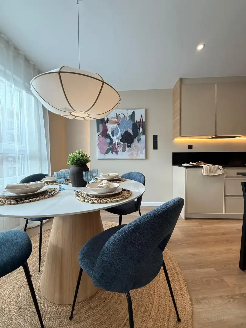 Dining room of Flat for rent in Salamanca  with Heating, Parquet flooring and Terrace