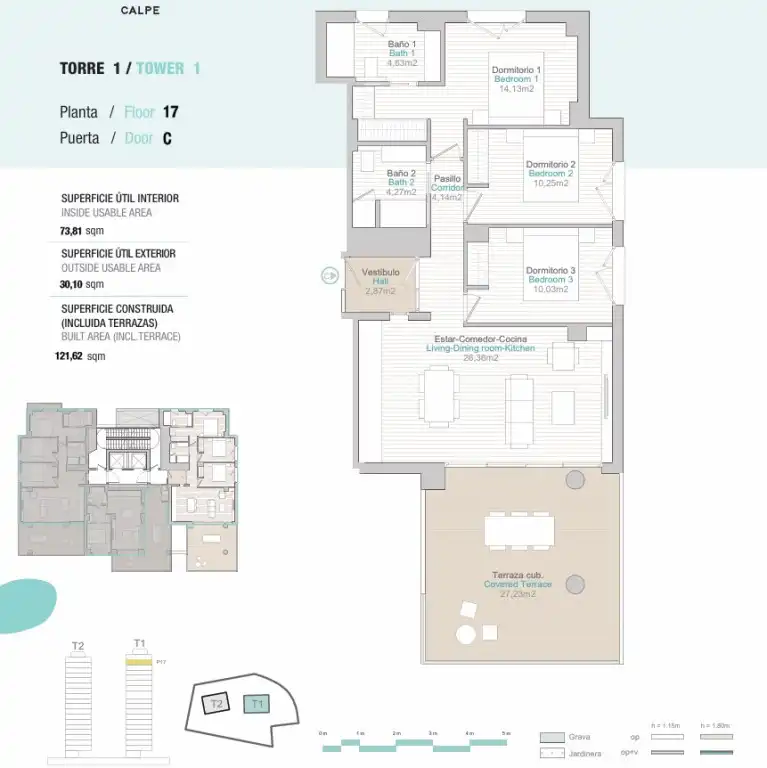Apartamento con terraza en venta en Zona Pueblo, imagen 3