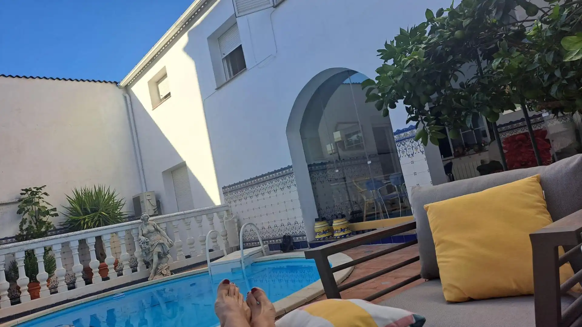 Piscina de Casa o chalet en venta en Salvatierra de los Barros con Aire acondicionado, Terraza y Trastero