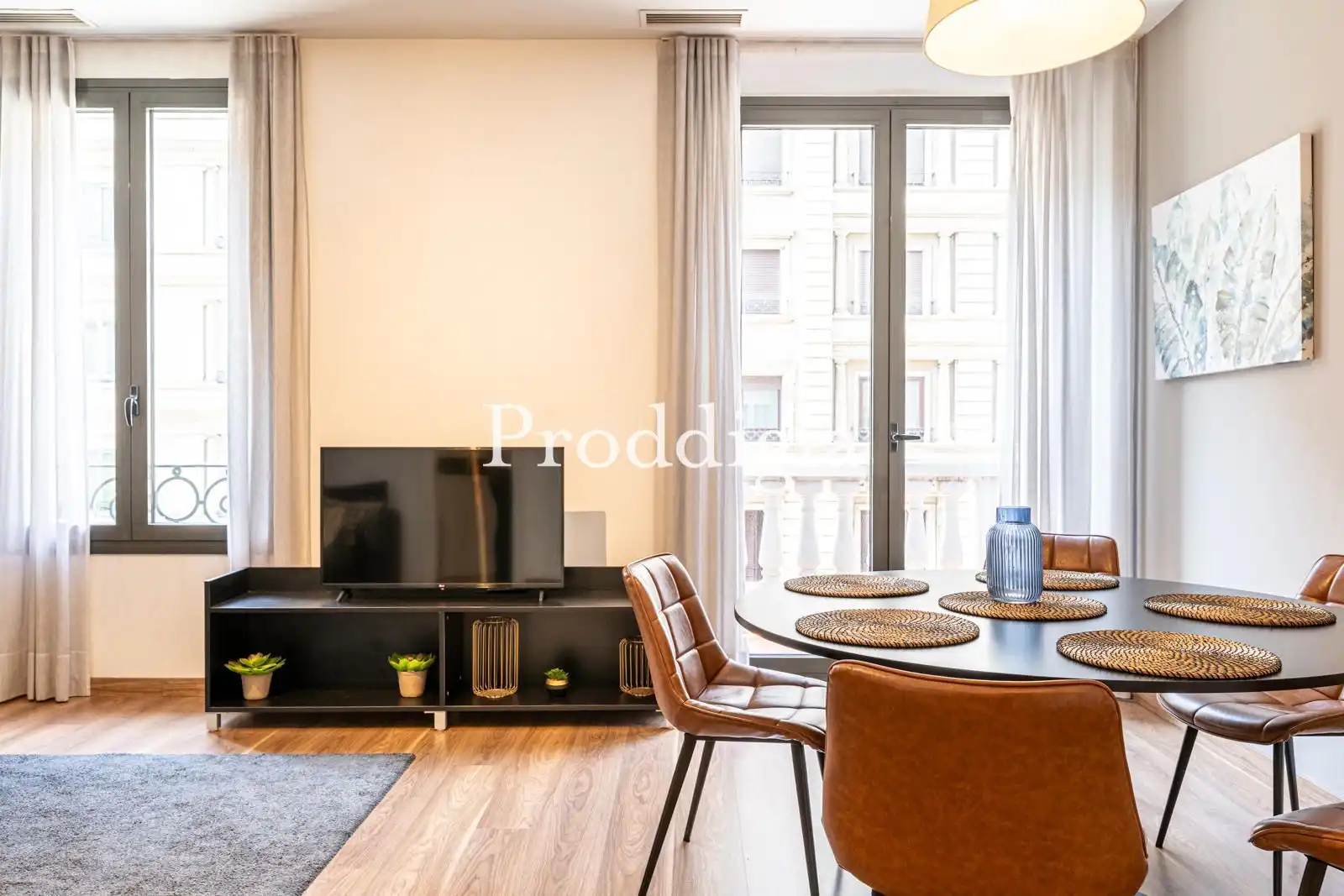 Living room of Flat for rent in Barcelona  with Air Conditioner and Furnished