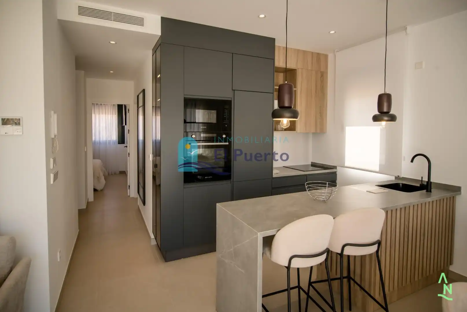 Cuina de Apartament en venda en Alhama de Murcia amb Jardí privat, Terrassa i Piscina comunitària