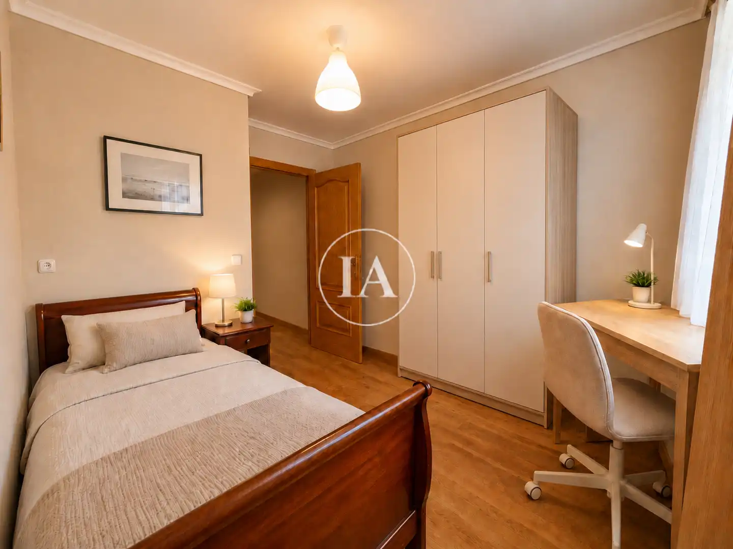 Schlafzimmer von Wohnung zum Verkauf in Zaldibar mit Heizung, Möbliert und Ofen
