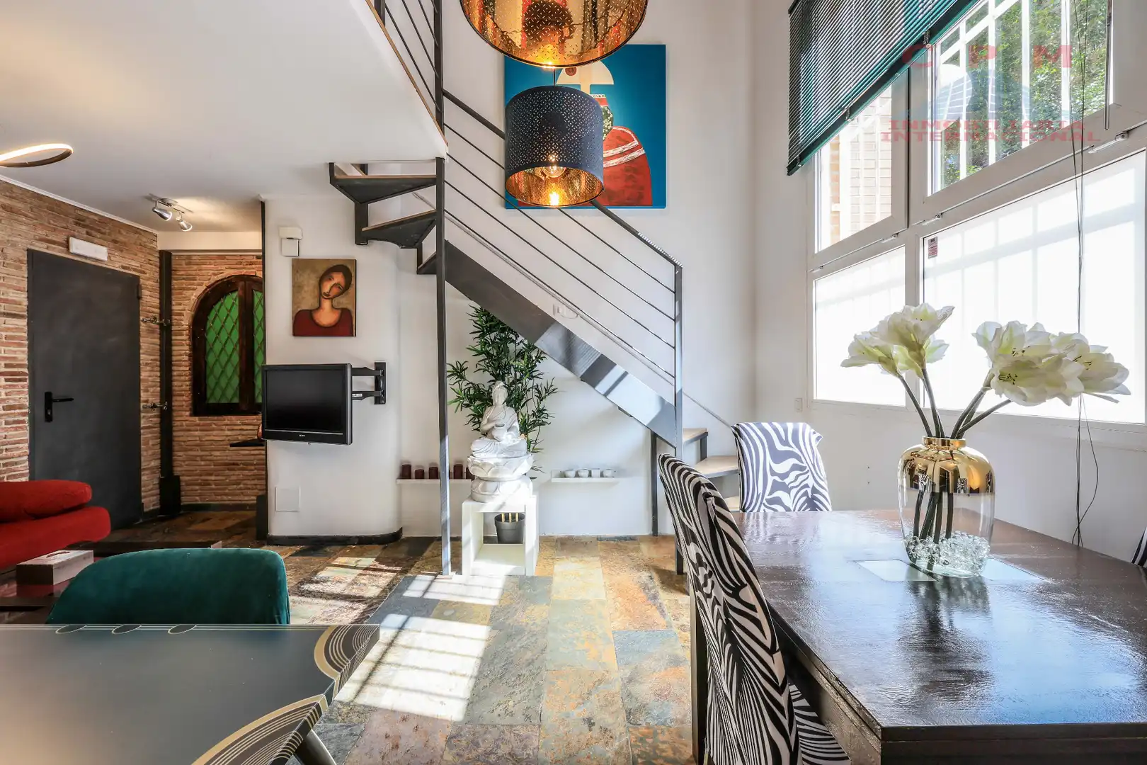 Living room of Flat for rent in Madrid  with Air Conditioner, Heating and Parquet flooring
