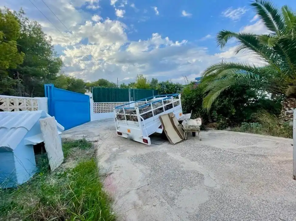 Vista exterior de Casa o chalet en venta en Benidorm con Jardín privado, Parquet y Terraza