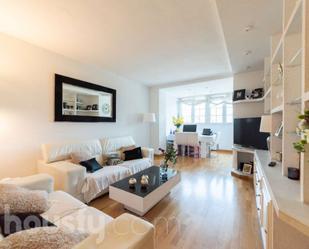 Living room of Flat to rent in  Madrid Capital  with Air Conditioner, Heating and Parquet flooring