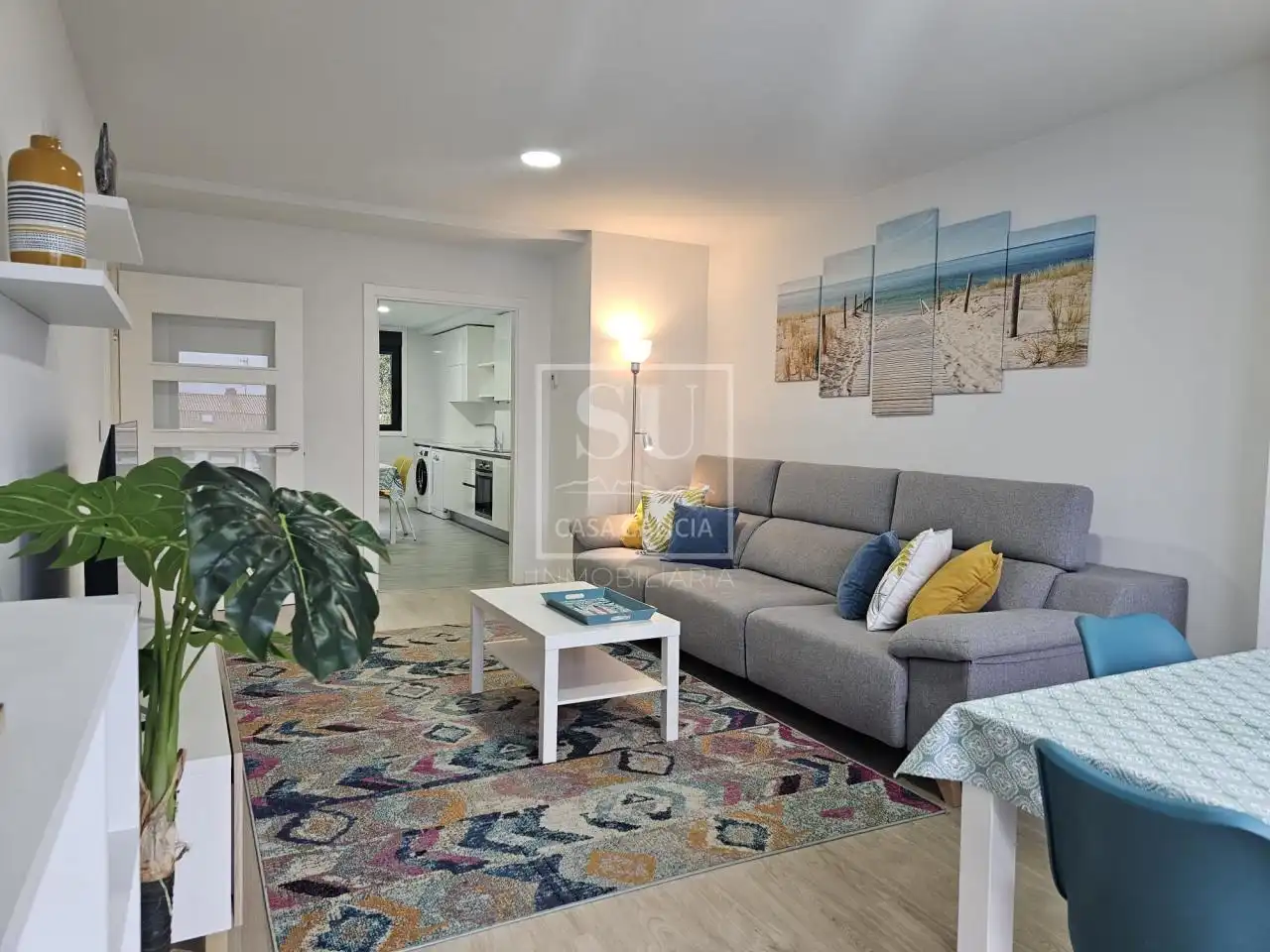 Sala de estar de Piso de alquiler en Baiona con Calefacción, Terraza y Trastero