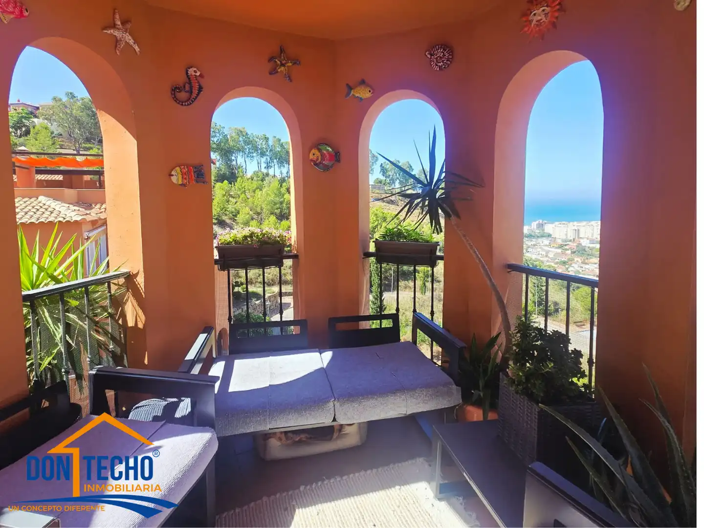 Terrasse von Wohnung zum Verkauf in Rincón de la Victoria mit Klimaanlage, Heizung und Terrasse