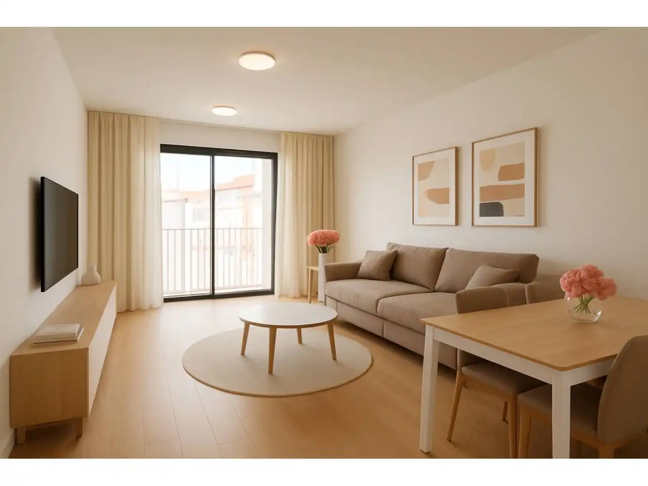 Sala de estar de Piso en venta en Granollers con Aire acondicionado, Calefacción y Parquet
