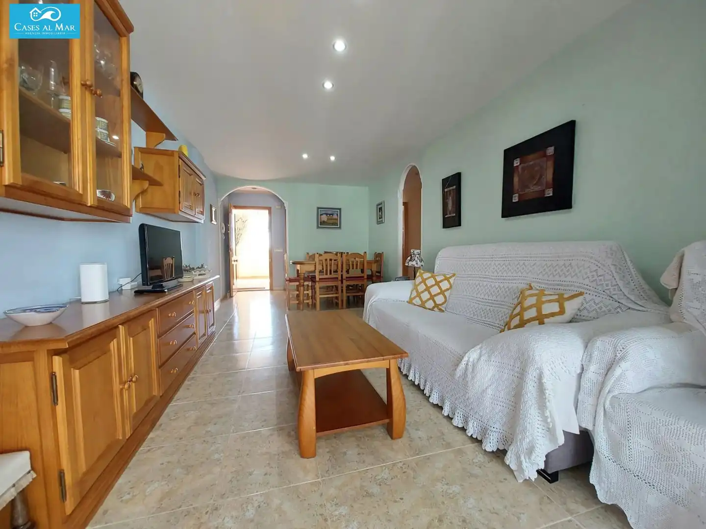 Sala de estar de Apartamento en venta en Oropesa del Mar / Orpesa con Aire acondicionado, Calefacción y Terraza