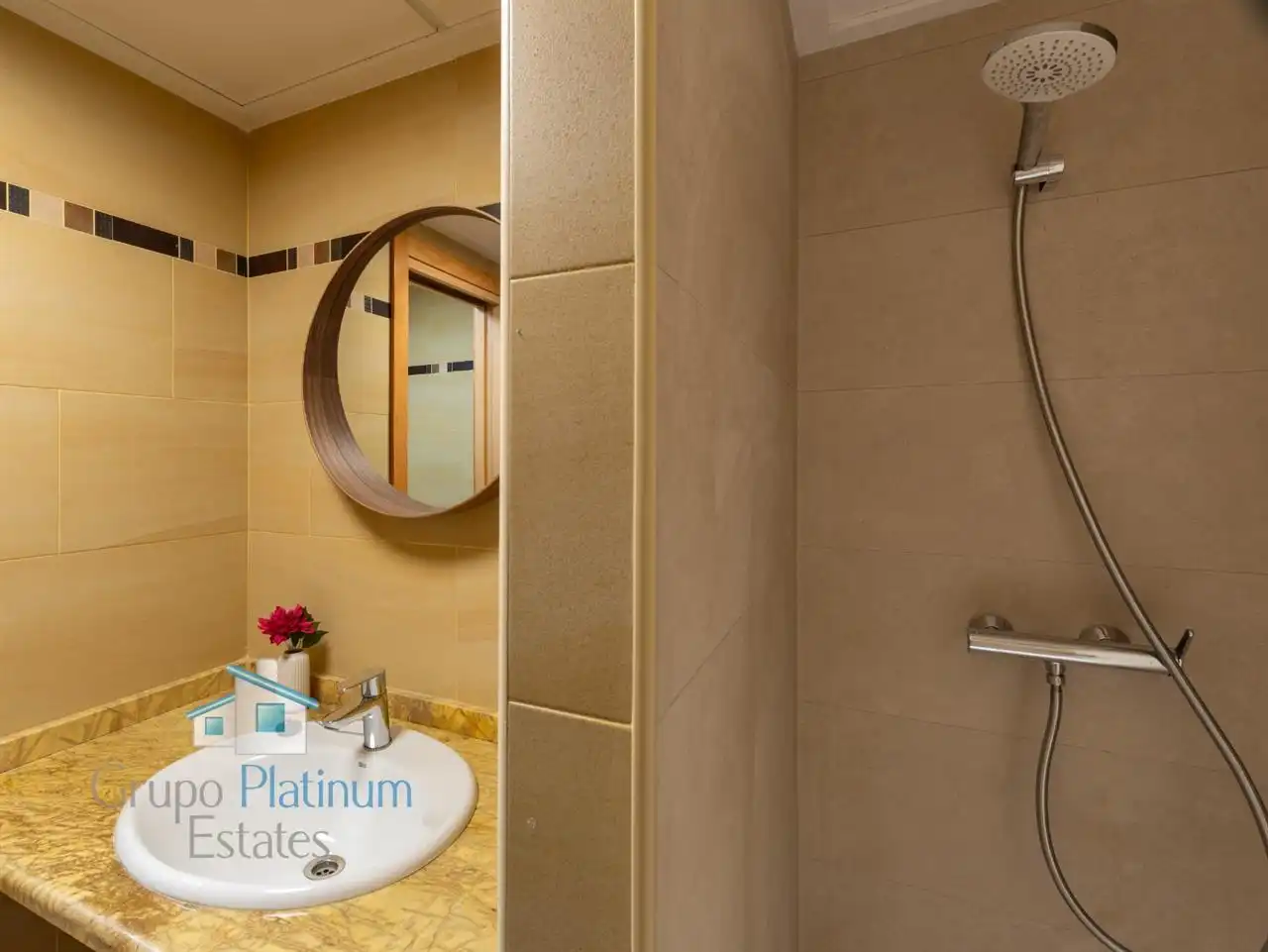 Badezimmer von Wohnungen zum Verkauf in Pulpí mit Klimaanlage, Heizung und Schwimmbad