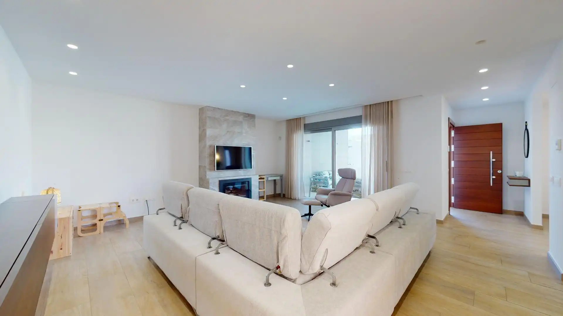 Sala de estar de Casa o chalet en venta en San Pedro del Pinatar con Aire acondicionado, Calefacción y Jardín privado