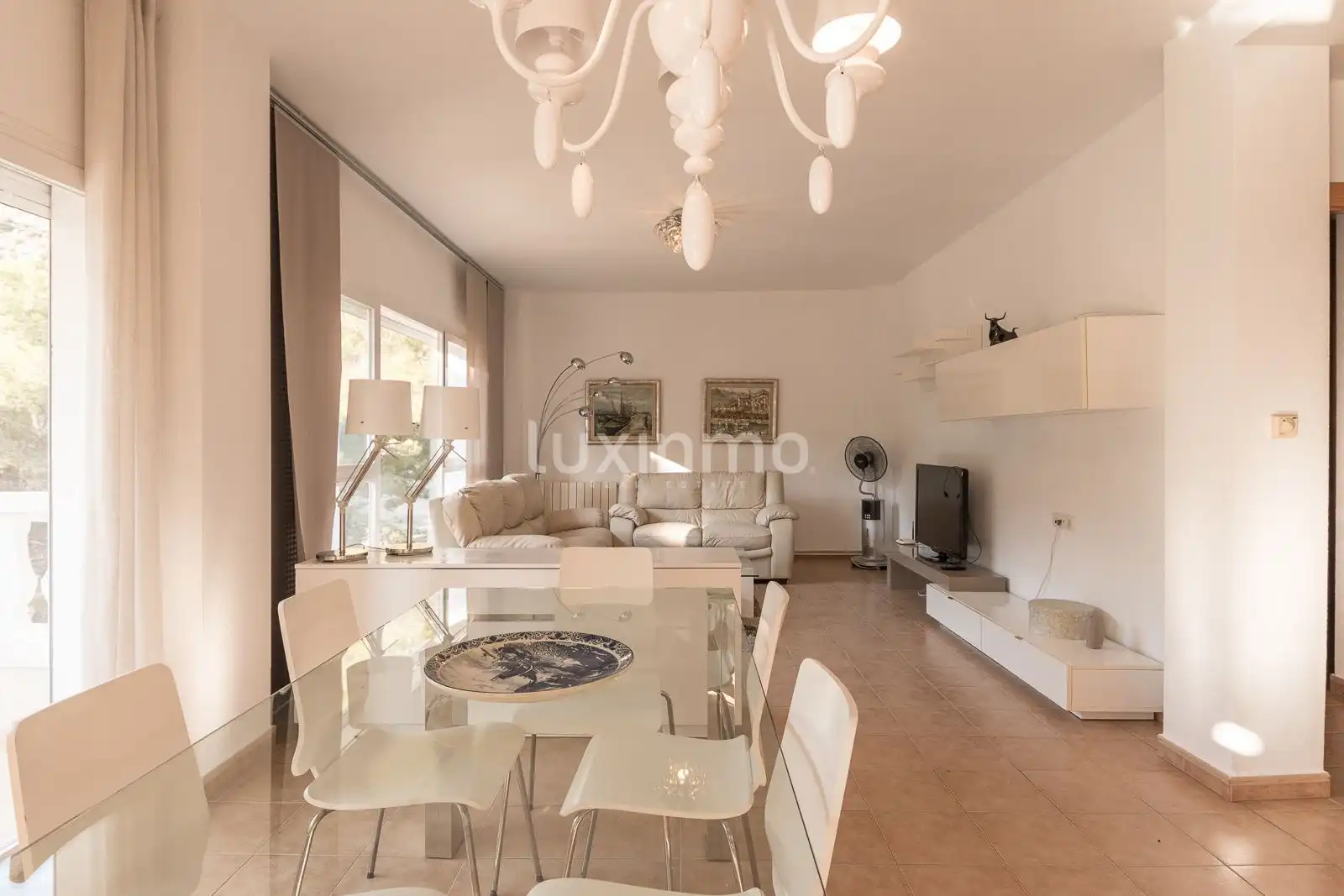 Sala de estar de Casa o chalet en venta en Altea con Aire acondicionado, Calefacción y Jardín privado