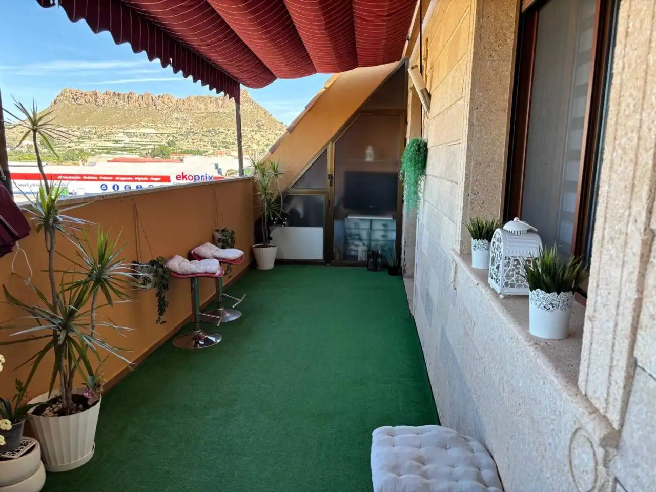 Terrasse von Wohnung zum Verkauf in Archena mit Klimaanlage, Terrasse und Abstellraum