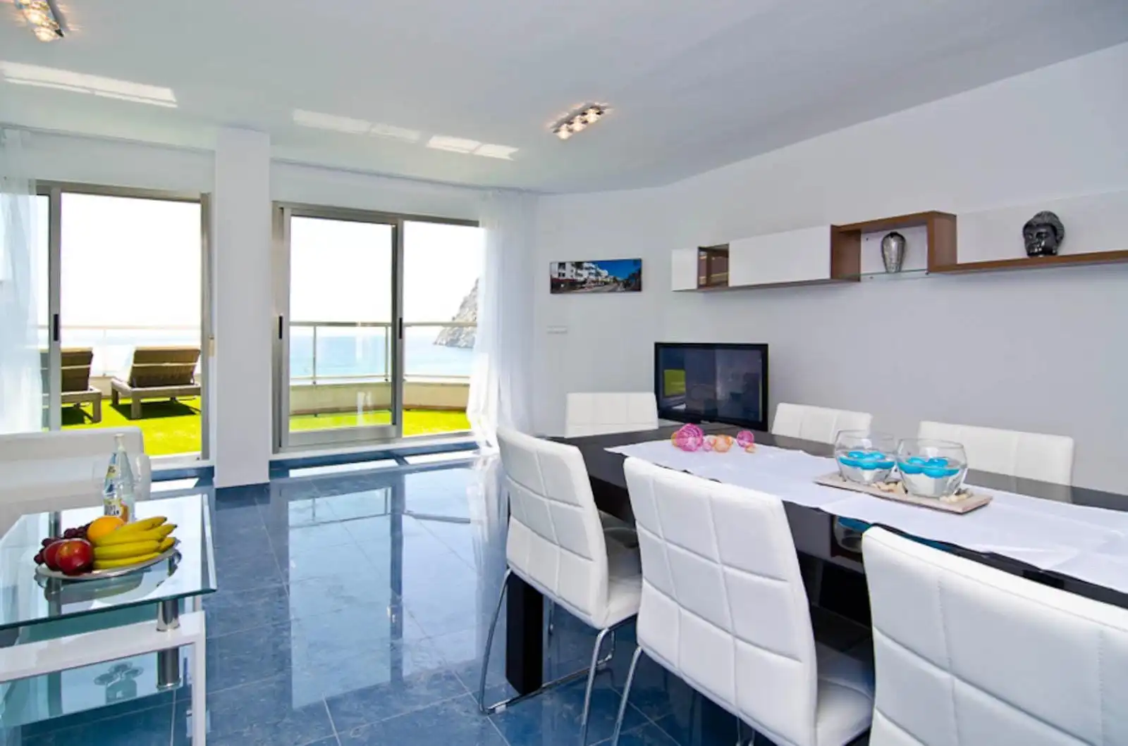 Dining room of Attic for sale in Calpe / Calp  with Air Conditioner, Terrace and Furnished
