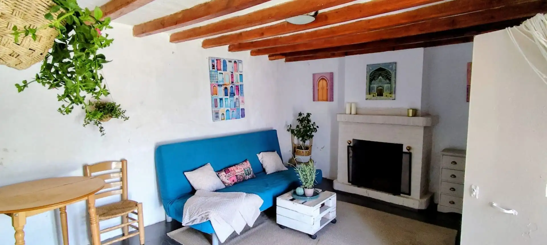 Sala d'estar de Finca rústica en venda en Almogía amb Jardí privat