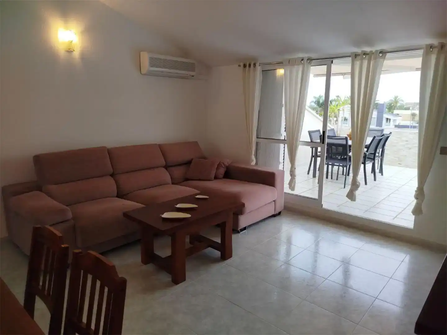 Sala d'estar de Àtic de lloguer en Sagunto / Sagunt amb Aire condicionat i Moblat