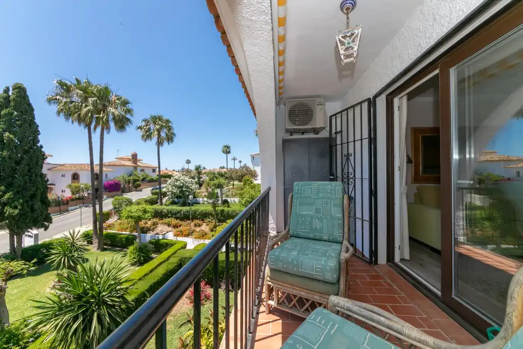 Balcony of Attic for rent in Mijas  with Air Conditioner, Terrace and Furnished