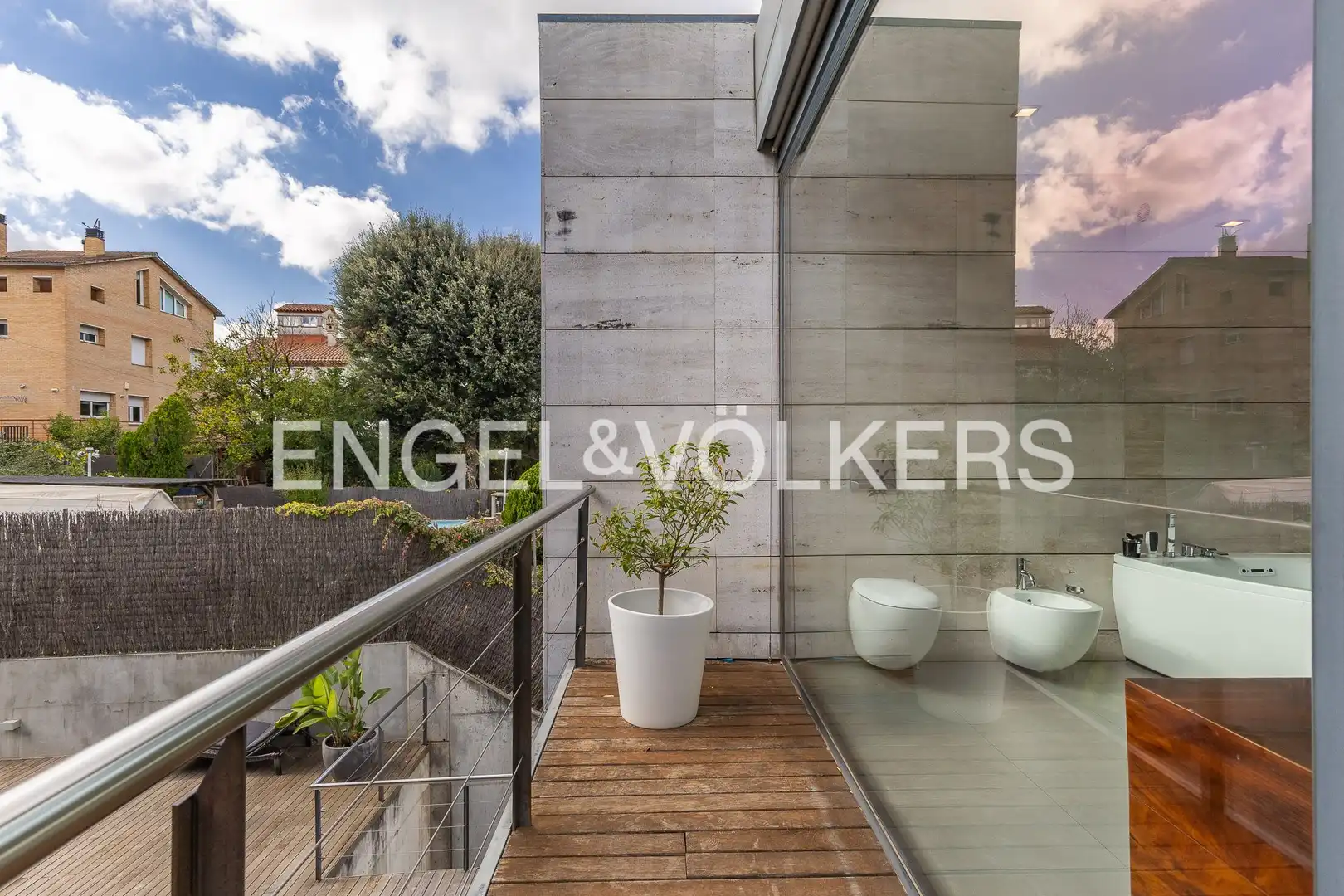 Terrace of Houses for sale in Sant Cugat del Vallès  with Air Conditioner, Heating and Private garden