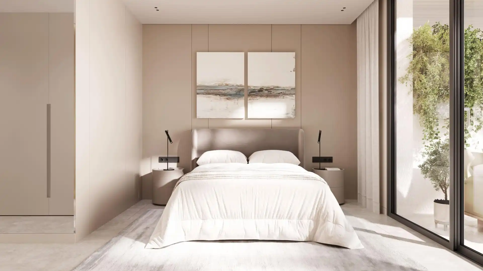 Bedroom of Apartments for sale in Estepona  with Air Conditioner, Heating and Private garden