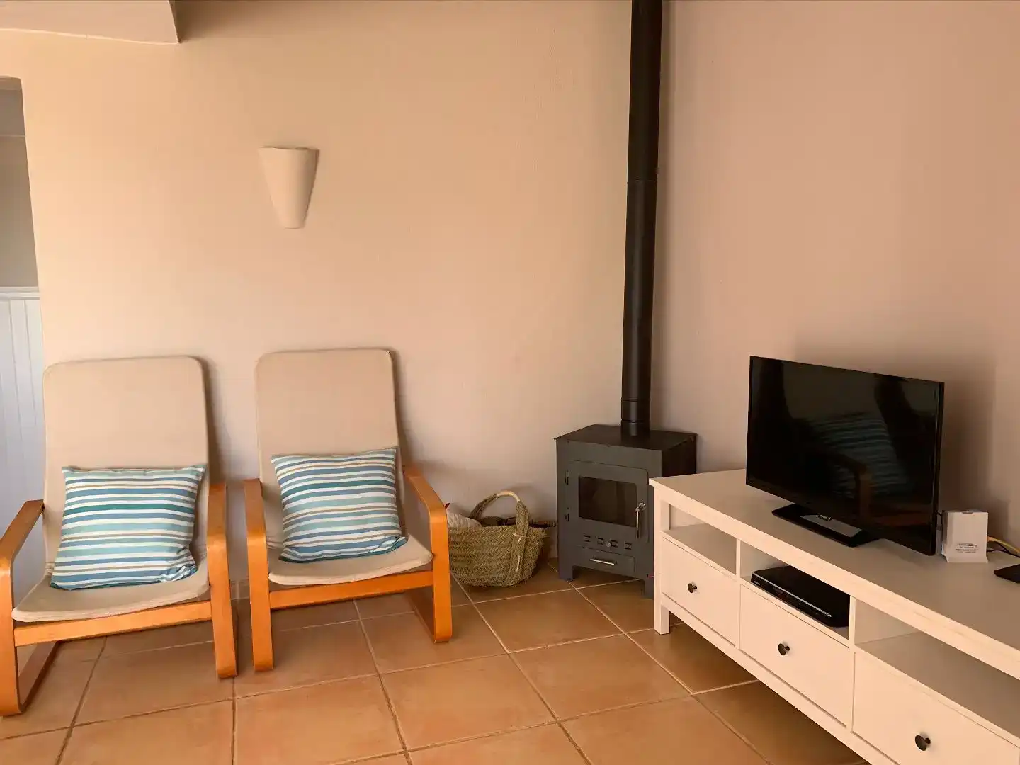 Sala d'estar de Pis de lloguer en Sant Lluís amb Aire condicionat i Piscina