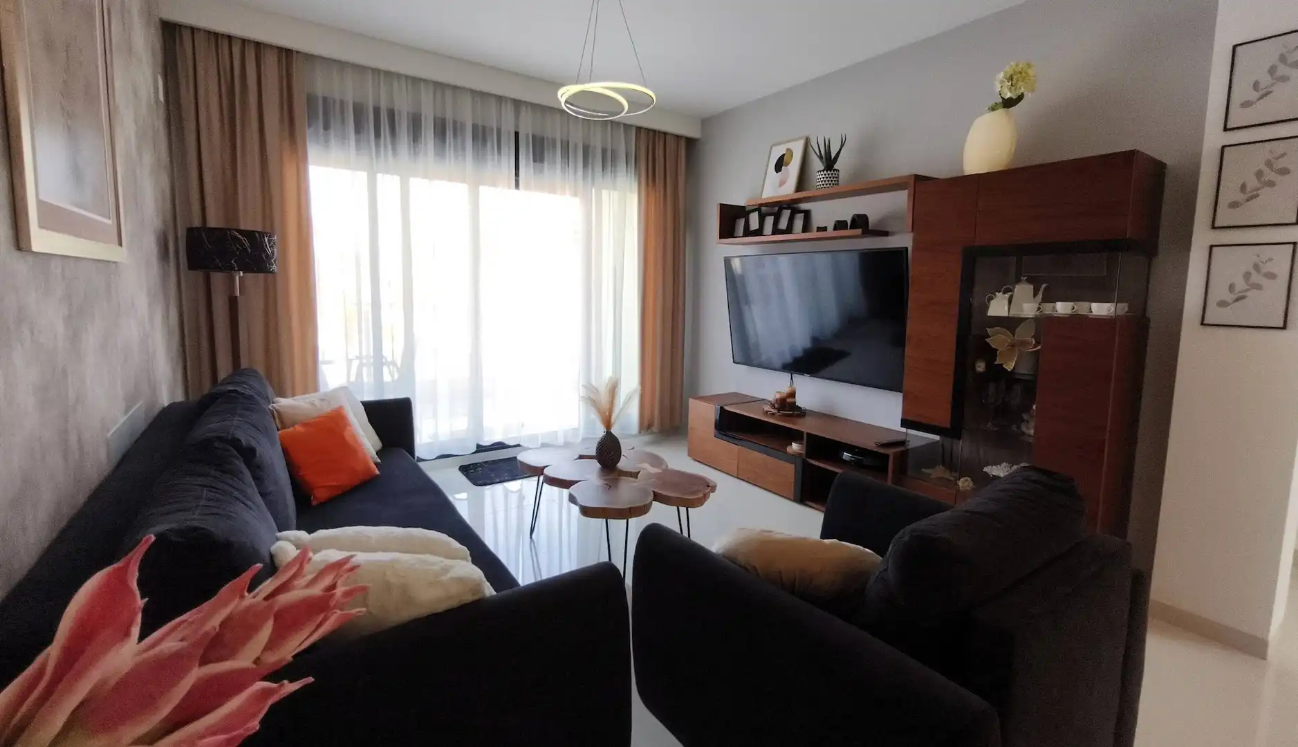 Sala de estar de Apartamento en venta en Pilar de la Horadada con Calefacción, Piscina y Amueblado