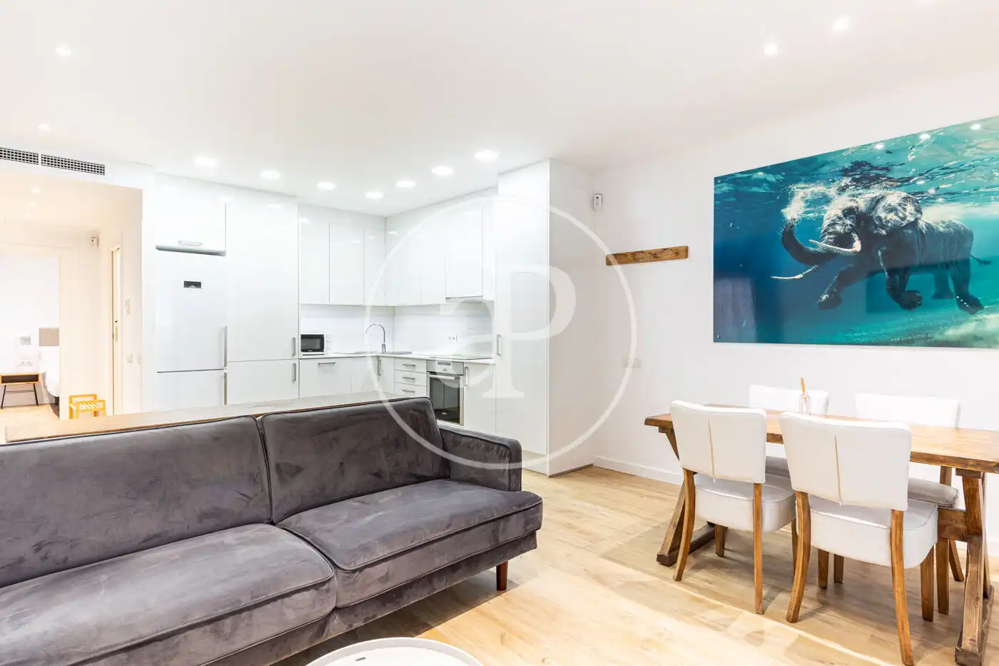 Wohnzimmer von Wohnung zur Miete in Rubí mit Klimaanlage, Heizung und Möbliert