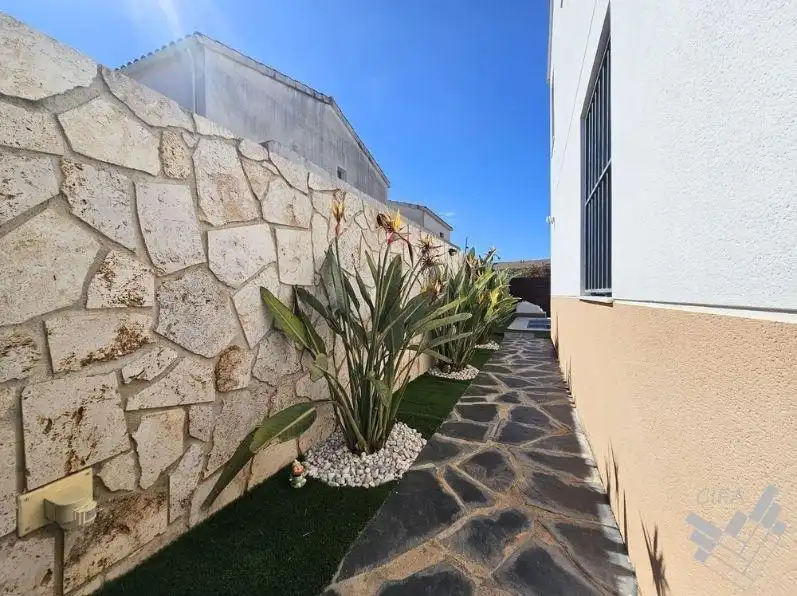 Terraza de Casa adosada en venta en Peñíscola / Peníscola con Calefacción, Jardín privado y Trastero