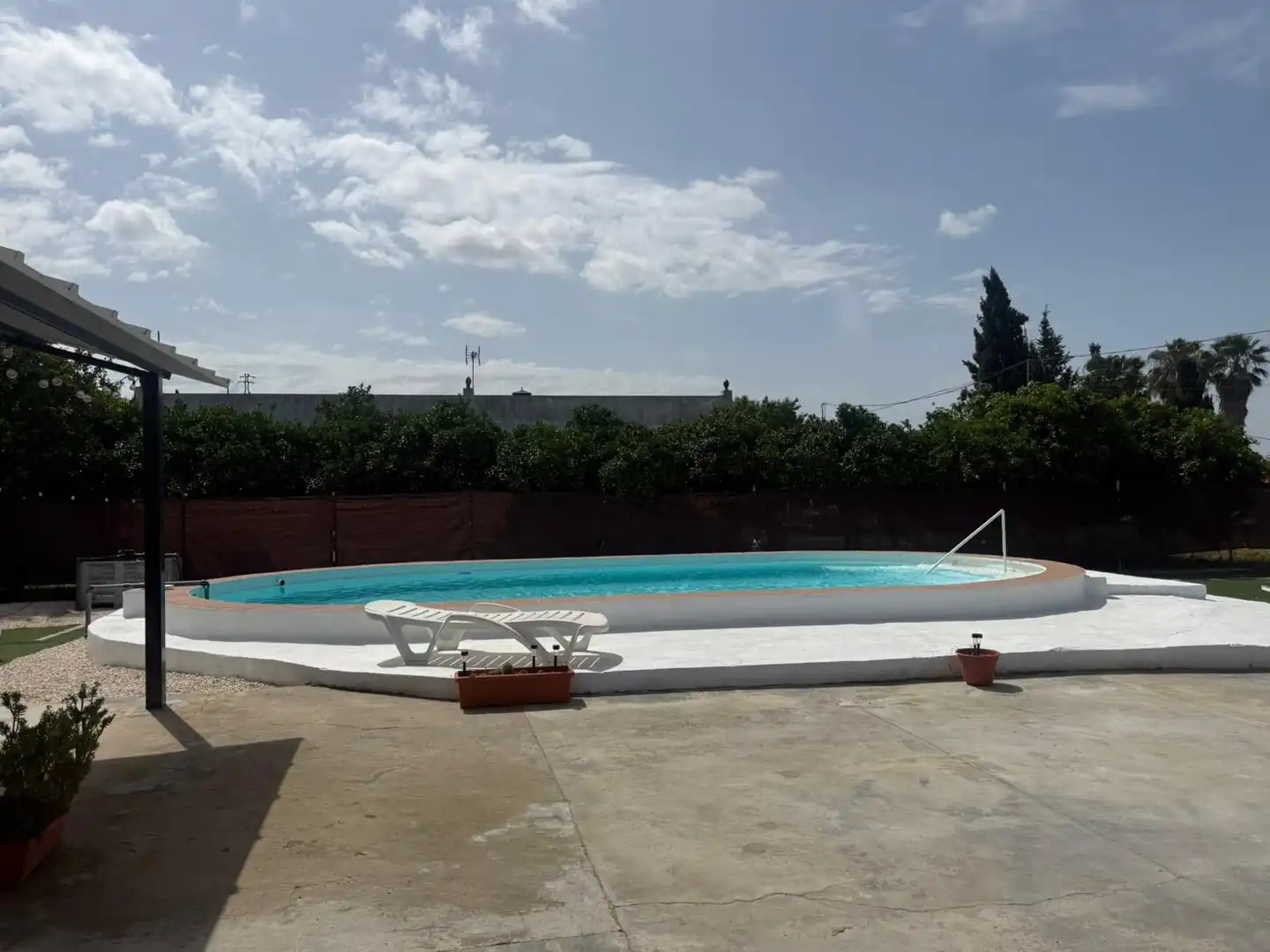 Piscina de Casa o xalet en venda en Utrera amb Jardí privat, Terrassa i Piscina