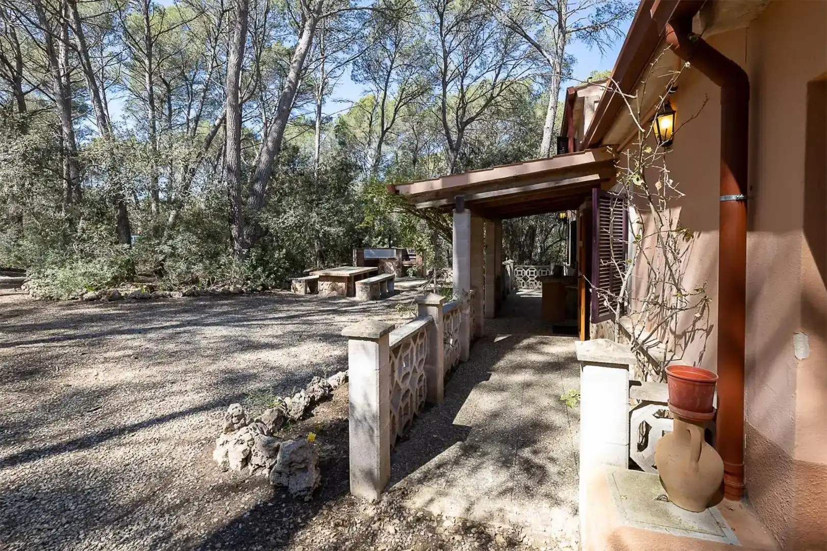 Jardí de Finca rústica de lloguer en Algaida amb Jardí privat, Piscina i Moblat