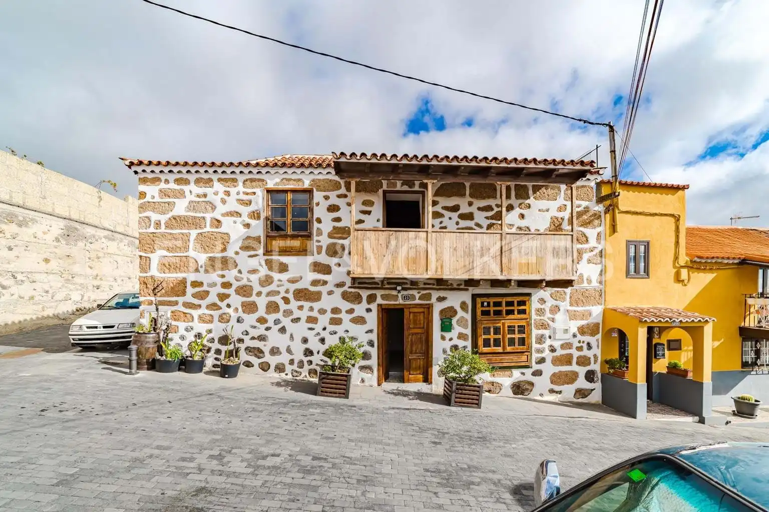 Exterior view of Houses for sale in Granadilla de Abona  with Terrace, Swimming Pool and Furnished
