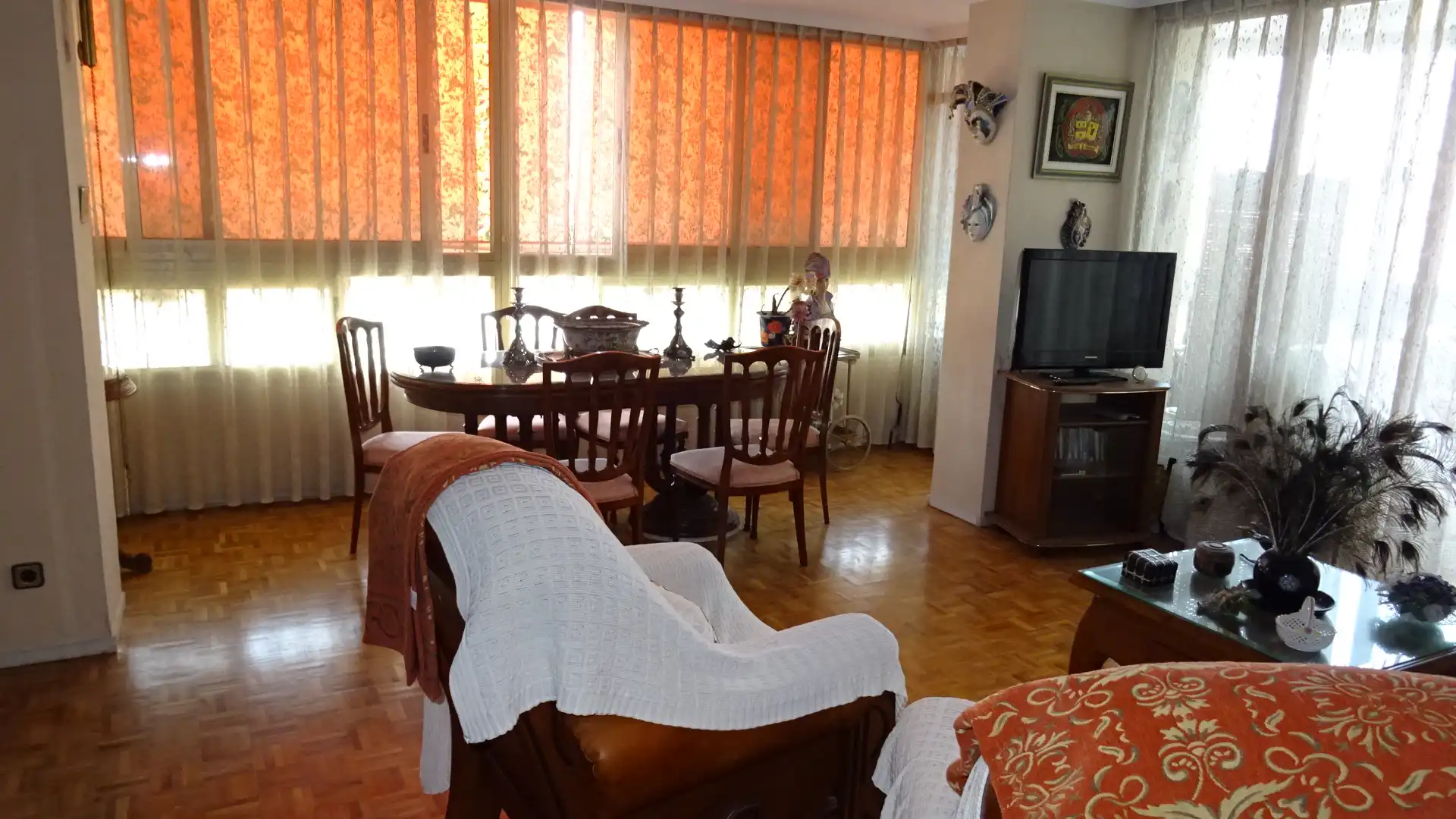 Sala de estar de Piso en venta en Alicante / Alacant con Aire acondicionado, Calefacción y Parquet