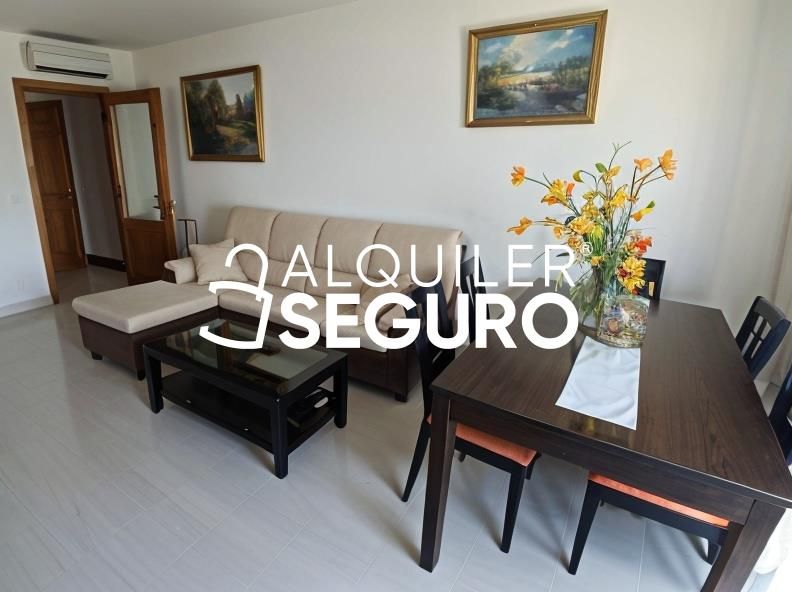 Living room of Flat to rent in  Madrid Capital  with Air Conditioner, Heating and Storage room